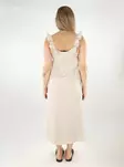 Pieces luomupuuvillainen mekko Sastina Midi beige - Mekot ja tunikat - 138721 - 2
