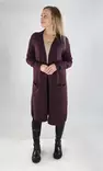 Vero Moda naisten neuletakki Doffy Long Open viininpunainen - Naisten neuleet - 139811 - 1