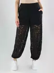 JDY naisten pitsihousut Julia lace musta - Byxor för damer - 141251 - 1