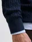 Jack&Jones miesten neule Eemil cable laivastonsininen - Stickat för herrar - 141541 - 4