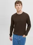 Jack&Jones miesten neule Eemil tummanruskea - Stickat för herrar - 141551 - 1