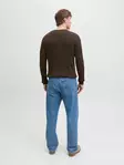 Jack&Jones miesten neule Eemil tummanruskea - Stickat för herrar - 141551 - 2