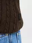 Jack&Jones miesten neule Eemil tummanruskea - Stickat för herrar - 141551 - 4