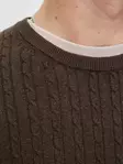 Jack&Jones miesten neule Eemil tummanruskea - Stickat för herrar - 141551 - 3