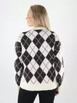 Vero Moda naisten neule Halo ruskea/valkoinen - Stickat för damer - 141871 - 2