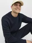 Jack&Jones miesten collegepusero Bradley Sweat tummansininen - Miesten pitkähihaiset paidat - 140161 - 1