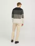 Jack&Jones miesten puuvillaneule Hill mulch/light brown - Miesten neuleet - 137281 - 4