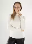 JDY damskjorta med hög halsringning Life Cloud Dancer - Långärmade tröjor för damer - 140061 - 1