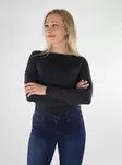 Only naisten käännettävä paita Lea 2-way musta - Naisten pitkähihaiset paidat - 136541 - 1