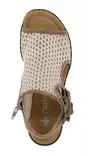 Rieker damsandaler med kil 68180-60 beige - Rieker sandals - 140891 - 4