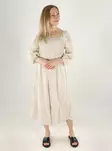 Vero Moda luomupuuvillainen mekko Dicthe beige - Mekot ja tunikat - 141021 - 1