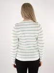 Vila naisten raidallinen neule Dalo Stripe valkoinen / vihreä - Naisten neuleet - 137721 - 2