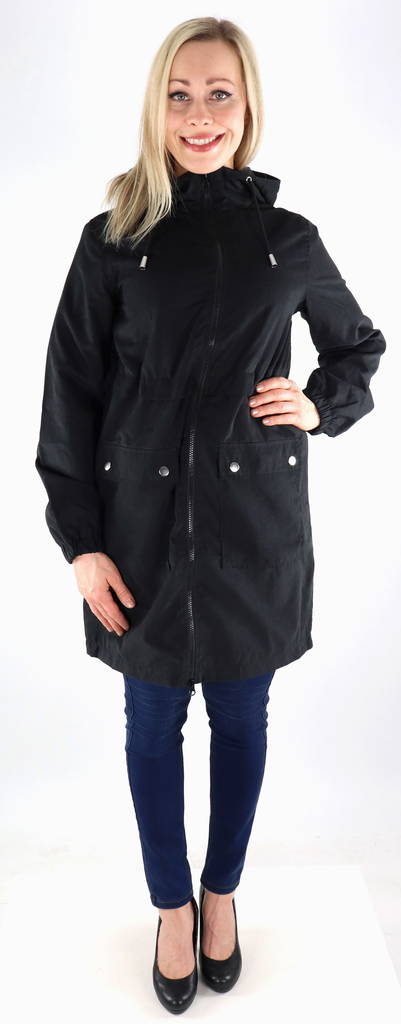 JDY Damjacka Otus shine long black - Lätta jackor för damer - 132941 - 1