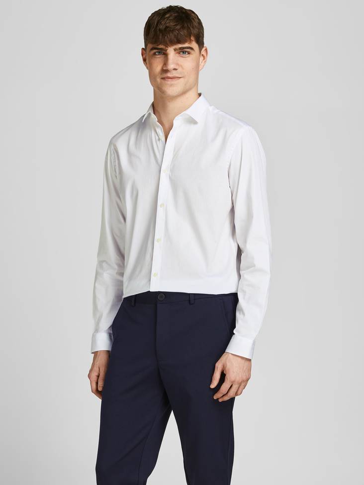 Jack&Jones herr Skjorta Blacardiff vit - Skjortor för herrar - 131591 - 1