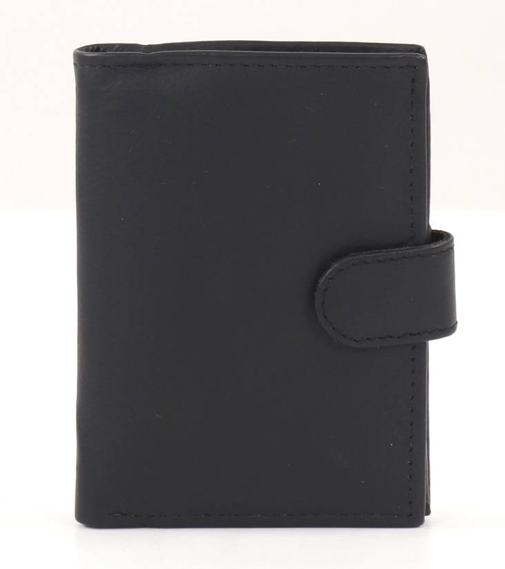Läderplånbok WO-72 svart - Plånböcker - 131621 - 1