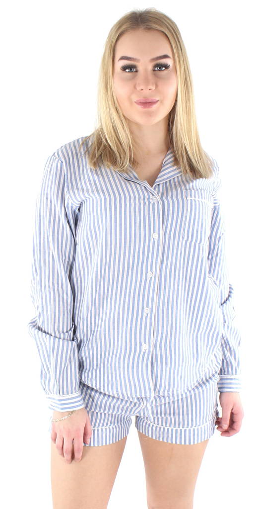 Pieces Pyjamasetti Jenna valk/sin - Naisten yöasut - 125251 - 1