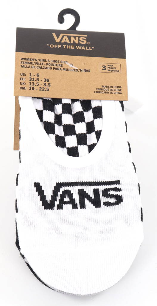 Vans tyttöjen sukat VN0005GQ 3 pack musta - Naisten sukat - 133561 - 1