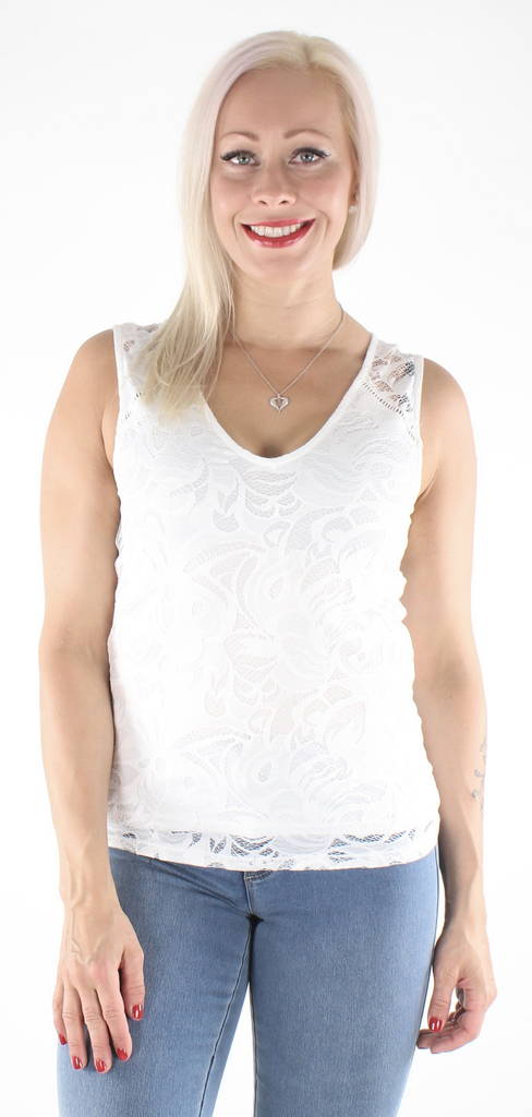 Vila Pitsitoppi Stasia v-neck - Naisten juhlatopit - 126441 - 1