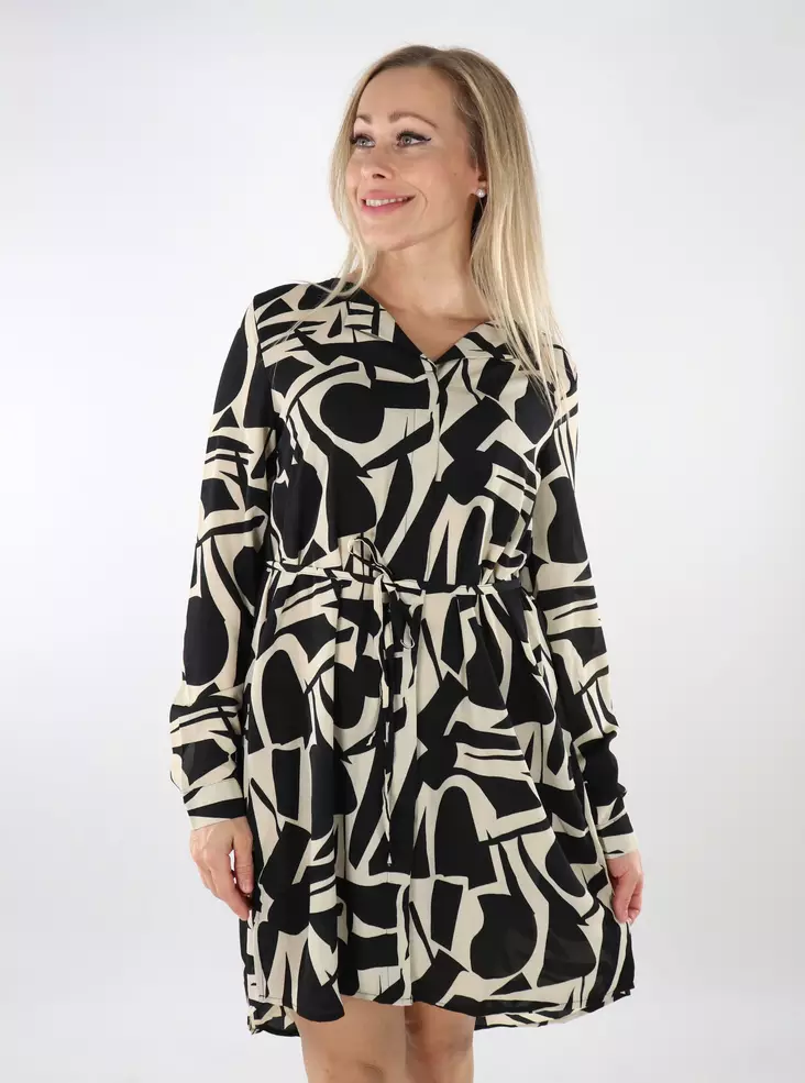 Only mekko Tiana Life Shirt musta/city graph - Mekot ja tunikat - 136861 - 1