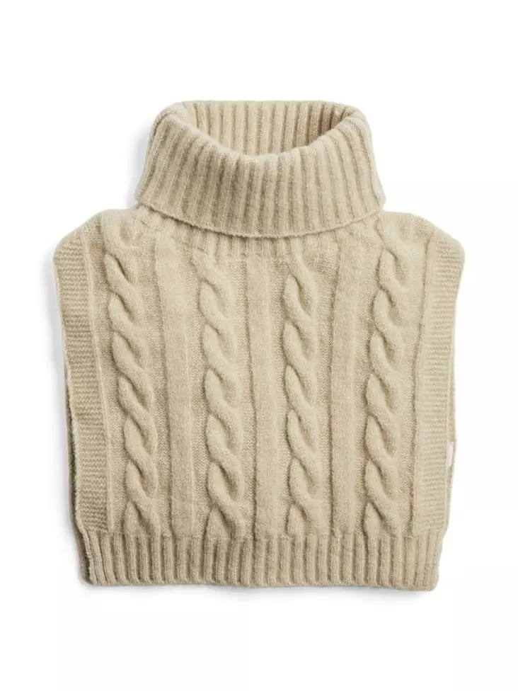 Pieces neulekauluri Nollie beige - Naisten huivit - 137321 - 1