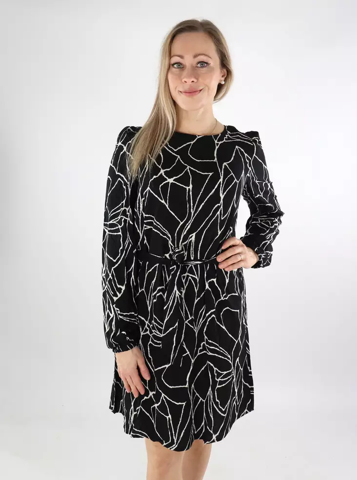 Vila mekko Paya O-Neck black beauty/tri - Mekot ja tunikat - 137391 - 1