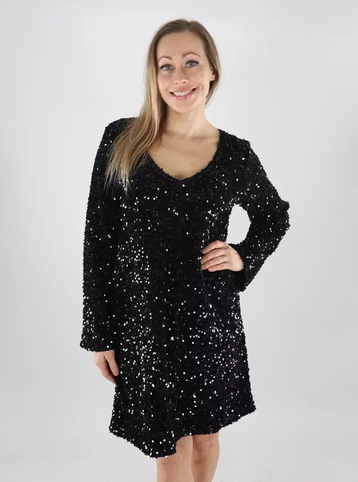 Vila glittermekko Faith Sequin musta - Mekot ja tunikat - 139881 - 1
