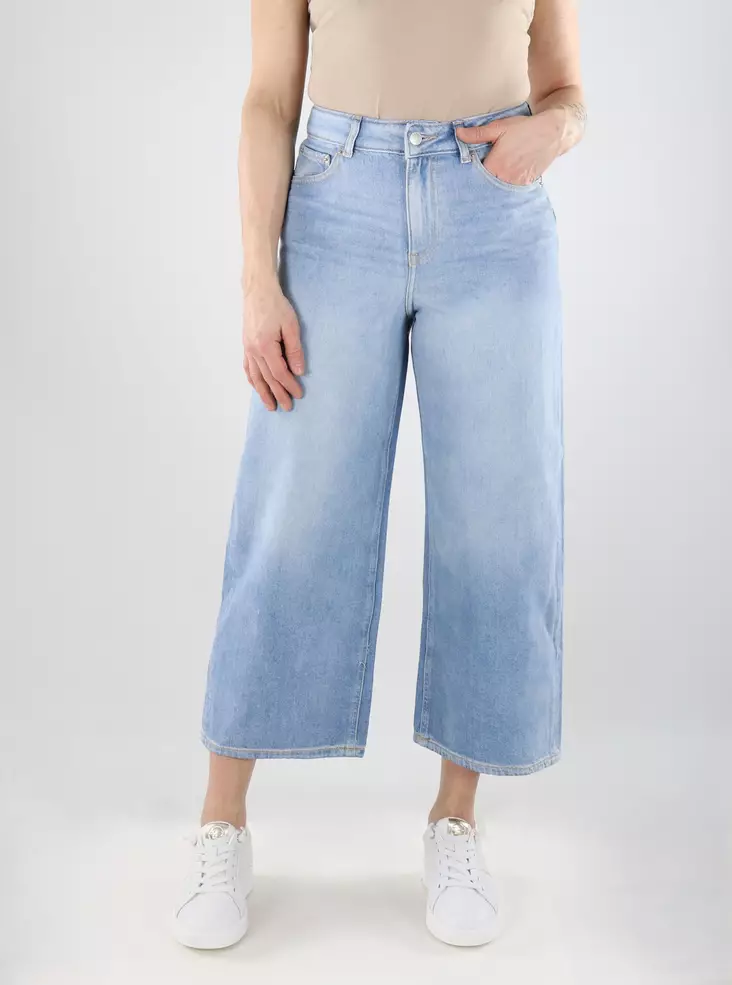 JJXX naisten cropatut farkut Santiago Wide Crop vaaleansininen - Jeans för damer - 140321 - 1