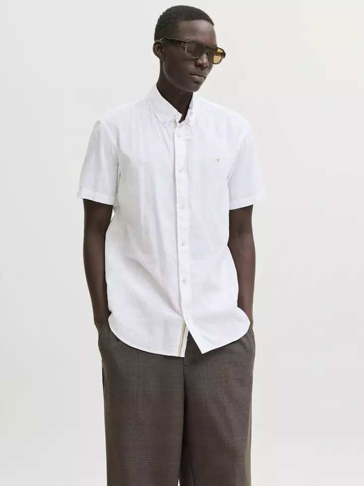 Jack&Jones Kauluspaita Blusummer valkoinen - Skjortor för herrar - 141111 - 1