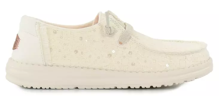 HEYDUDE Kengät Wendy sequin lace ivory - Naisten kävelykengät - 141171 - 1