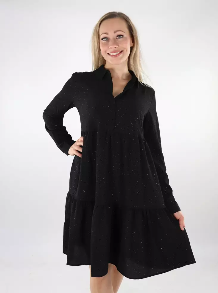 JDY A-linjainen mekko Piper Shirt black/foil - Mekot ja tunikat - 137171 - 1