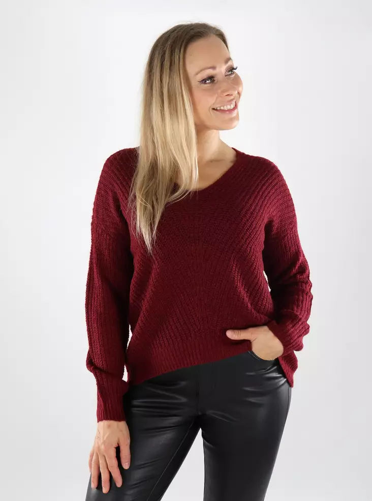 JDY naisten neule New Megan Pullover cabernet - Naisten neuleet - 139071 - 1