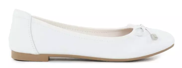 Migant aitonahkaiset ballerinat A921-98 valkoinen - Ballerinat - 140731 - 1