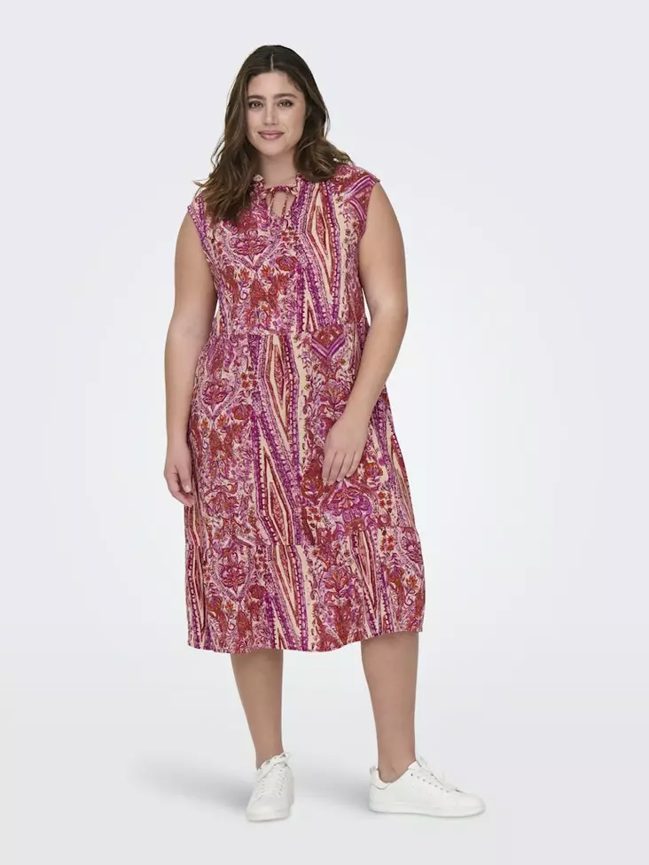 Only Carmakoma pluskoon Mekko Nova fuksia/kuviollinen - Mekot ja tunikat - 138141 - 1