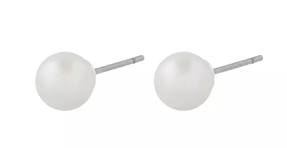 Snö of Sweden Örhängen Laney silver/vit - Örhängen - 140031 - 1