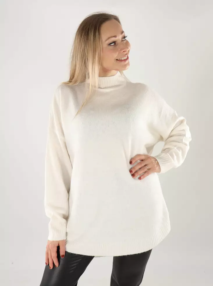 Vero Moda naisten neule Plaza Long valkoinen - Naisten neuleet - 139521 - 1