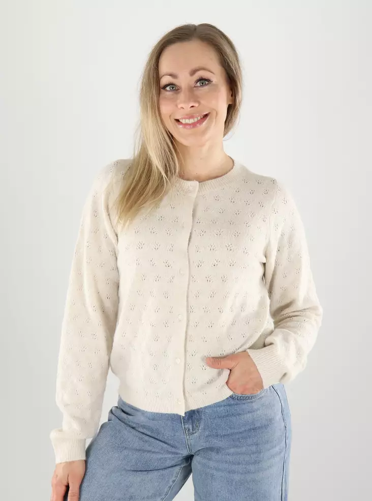 Vero Moda naisten neuletakki Doffy stitch birch - Stickat för damer - 141201 - 1