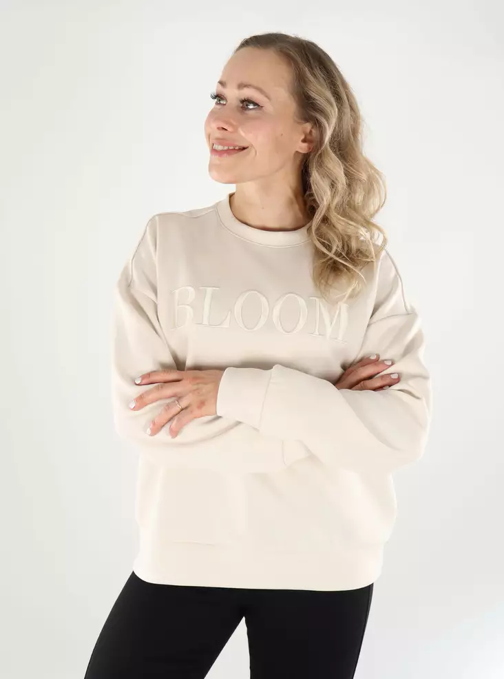 Vila damtröja VIREFLECT Detail super light natural melan - Huvtröjor och sweatshirts - 138791 - 1