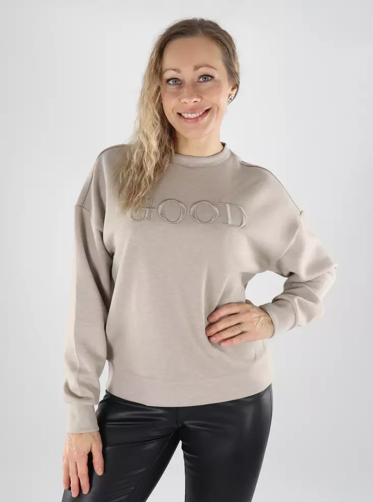 Vila damtröja VIREFLECT Detalj natur/bra - Huvtröjor och sweatshirts - 139561 - 1