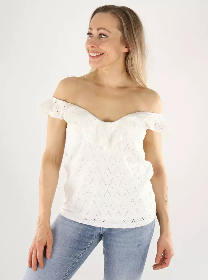 Vila naisten toppi Amalina v-neck valkoinen - Toppar för damer - 140881 - 1