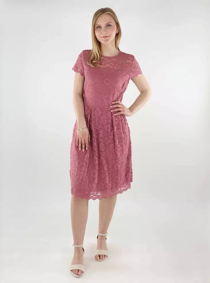 Vila pitsinen mekko Kalila Capsleeve roosa - Mekot ja tunikat - 138441 - 1