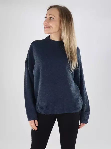 Vero Moda naisten neule Boom O-Neck tummansininen - Naisten neuleet - 139792 - 1
