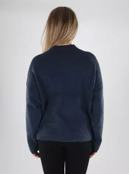 Vero Moda naisten neule Boom O-Neck tummansininen - Naisten neuleet - 139792 - 2