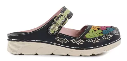 Laura Vita naisten aitonahkaiset pistokkaat Dorry 24 noir - Pistokkaat - 140762 - 1