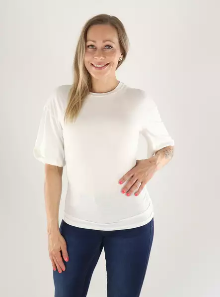 Aware by Vero Moda naisten T-Paita Navaro valkoinen - Naisten T-paidat - 141322 - 1