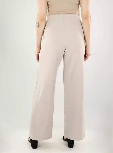 Only naisten joustavat housut Tilda 6-button pants beige/kulta - Byxor för damer - 140362 - 2