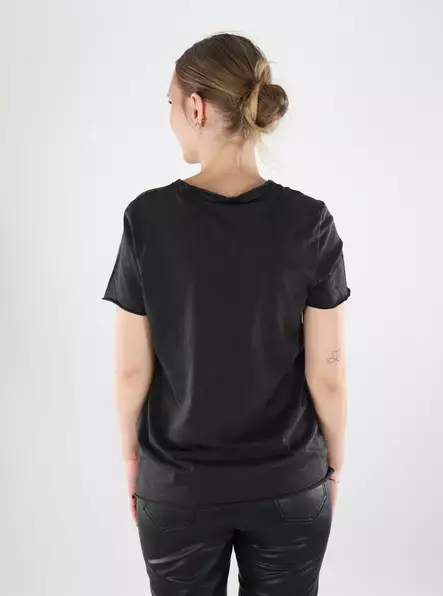 Only naisten printillinen t-paita Lucy musta/ruusu - Naisten T-paidat - 140122 - 2