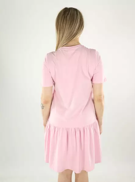 Pieces puuvillainen mekko Disso O-Neck vaaleanpunainen - Klänningar och tunikor - 140682 - 2