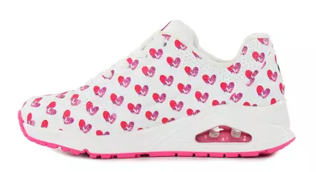 Skechers naisten tennarit 190006/WPK UNO - LIVE COLORFULLY valkoinen/pinkki - Skechers tennarit - 140432 - 2