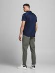 Jack & Jones lyhythihainen kauluspaita Blaparma slit fit, valkoinen, sininen - Miesten kauluspaidat - 128712 - 3