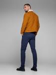 Jack & Jones miesten chino housut Slim fit Marco bowie navy sininen - Miesten housut - 122902 - 4